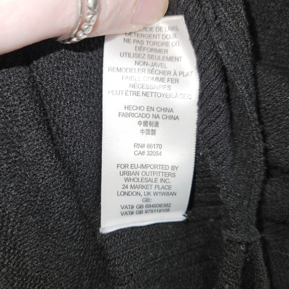 Free People Crisscross Black Tunic Top Long Flare Sleeve Womens Medium - Picture 11 of 15